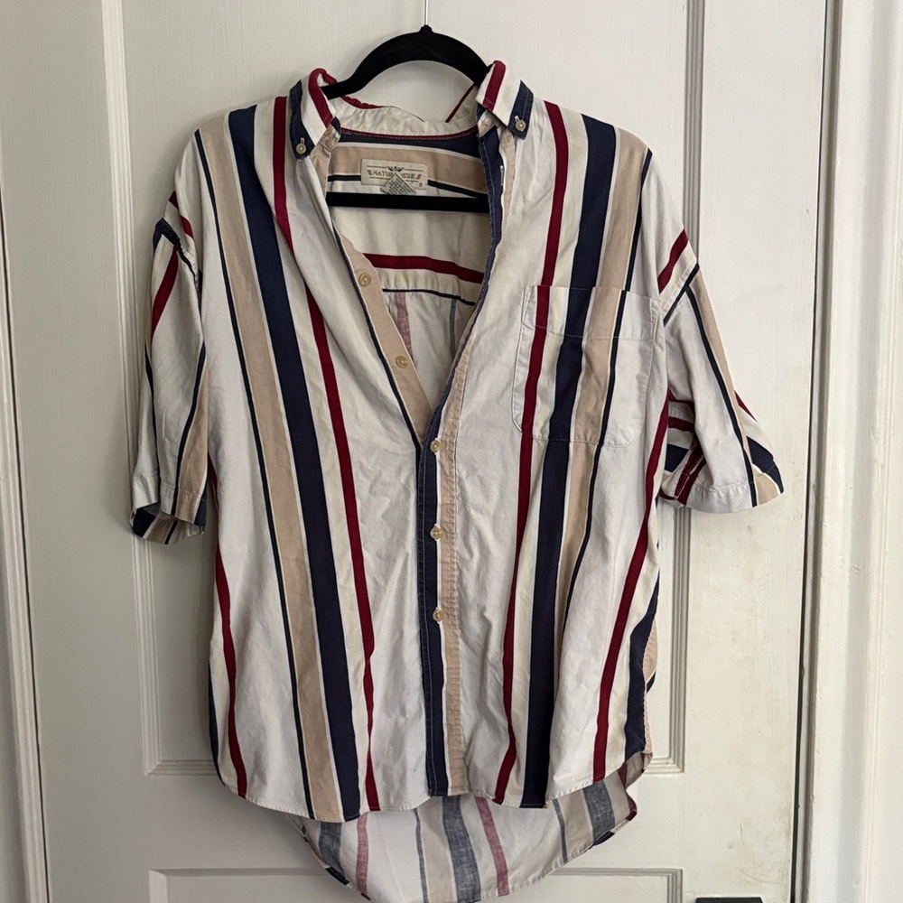 Striped Casual Button Down Shirt